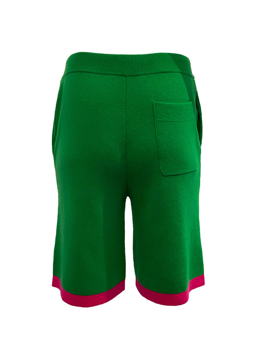  90/10 wool/cashmere shorts green