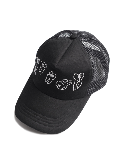 TEETH MESH CAP (BLACK)