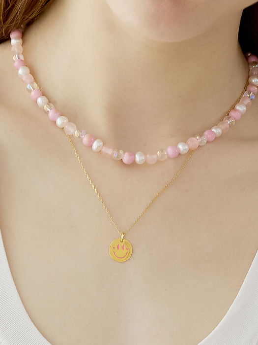 Pink Smile Necklace, Yumi