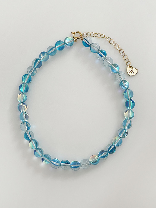Summer Bubble Gem Necklace (Blue)