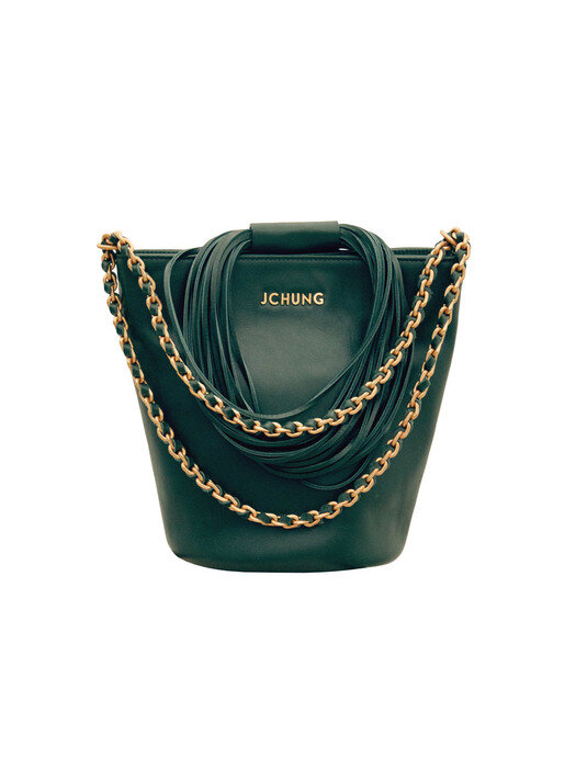 Mono Mini Chain Bucket Bag_Deep Green 