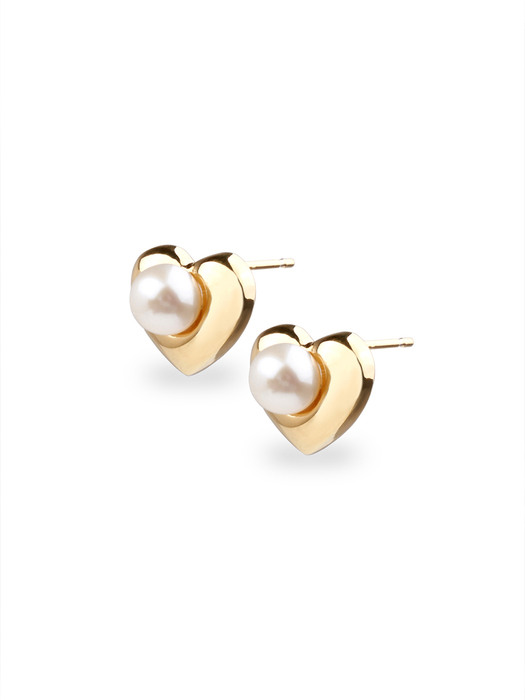 HEART PEARL EARRING