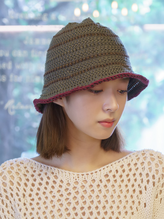 Andrew knit bucket hat 4colors