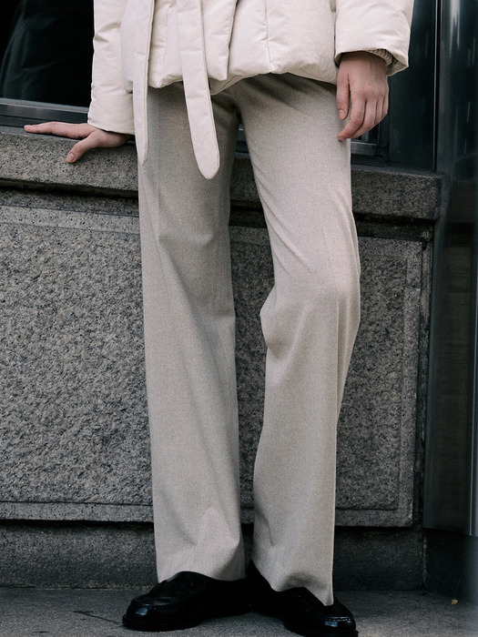 [Day-Wool] Semi-Wide Winter Trousers_2color