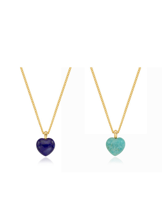 Gemstone Heart Necklace_VH2279NE016B