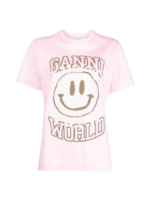 BASIC JERSEY SMILEY RELAXED T-SHIRT