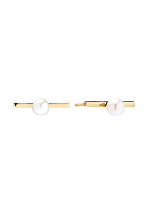 [14k gold] Deux.k.22 / roche bar earring