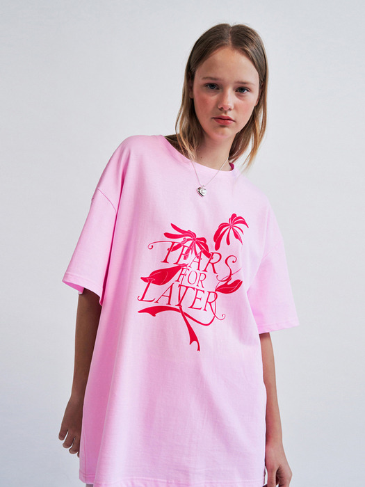 23SS Tears For Later Printing T-shirts_PINK