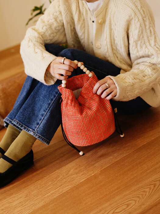 【BOLSAC】poppy bucket bag _ antique orange 볼삭]poppy bucket bag _ antique orange