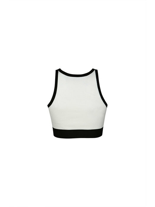YCH-LOGO CROPPED TOP (IVORY)