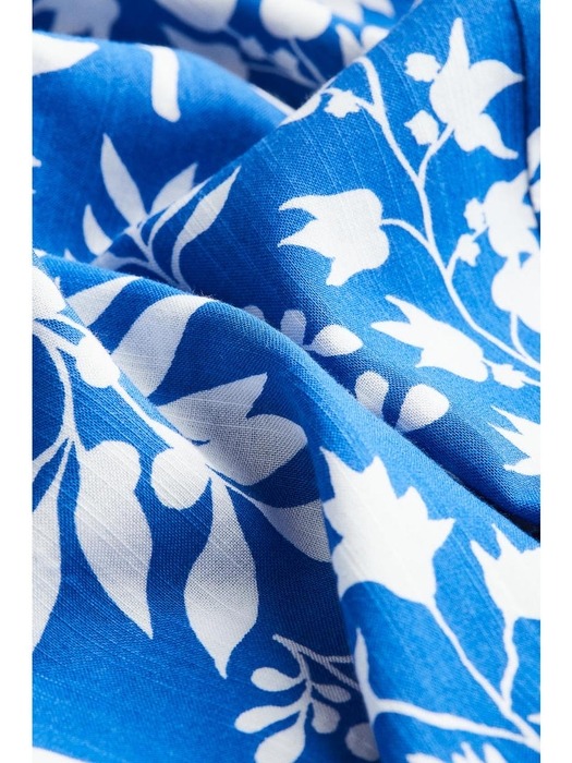 더블 위브 튜닉 드레스 블루/플로럴 1127752008