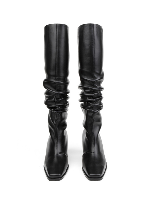 Starry Long Boots - Black