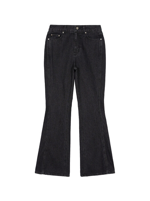 Boots Cut Denim Pants in Black VJ3SL061-10