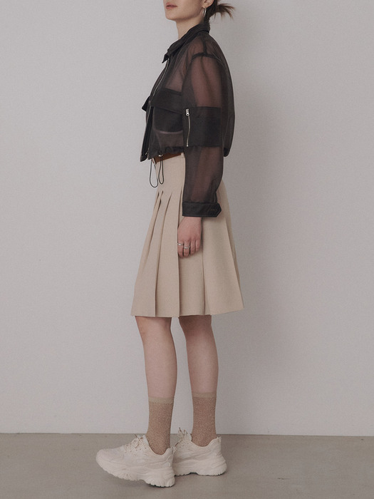 Pocket Belt Midi Skirt [3color]