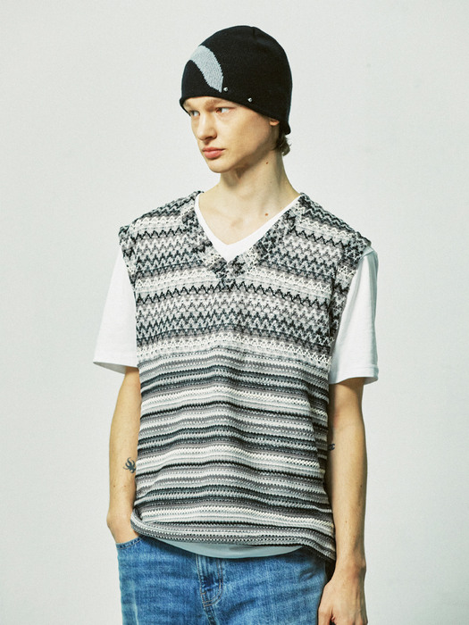 havana beach knit vest midnight