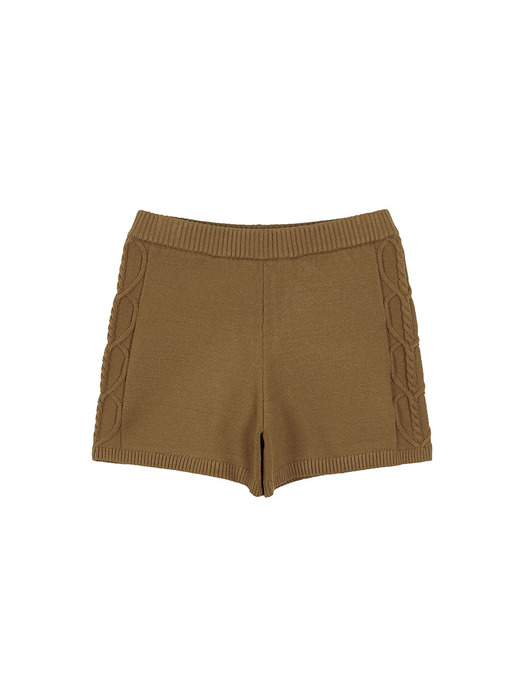 Knit Short Pants in Brown VK3ML042-93