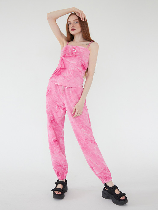  Marble jogger pants (Pink)