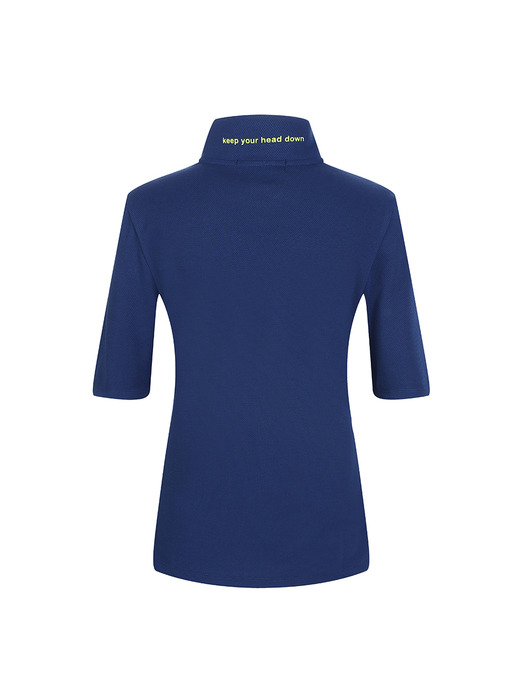 miles stand collar pk shirt (마일즈 기능성 스탠드카라셔츠)_navy