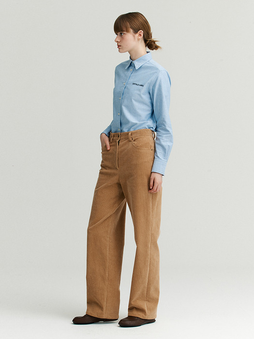 PREP CORDUROY STRAIGHT PANTS_CAMEL [U3F0P31072]