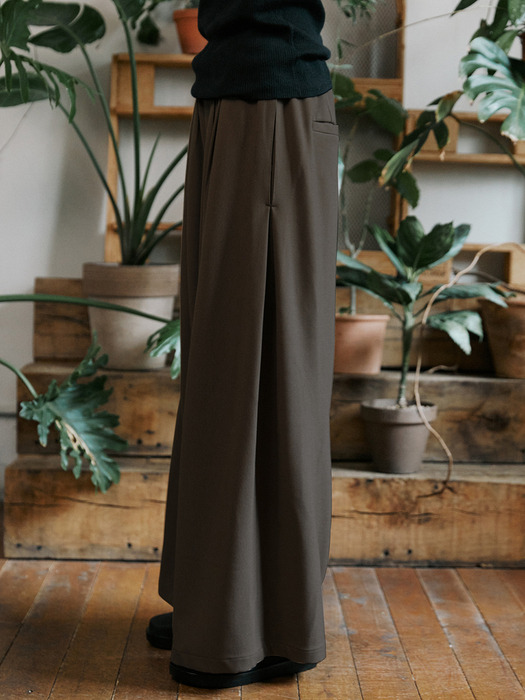 unisex side wide pants sand