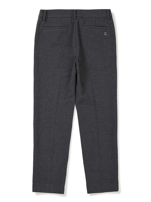 [23FW clove] Slim Straight Pants (Charcoal)