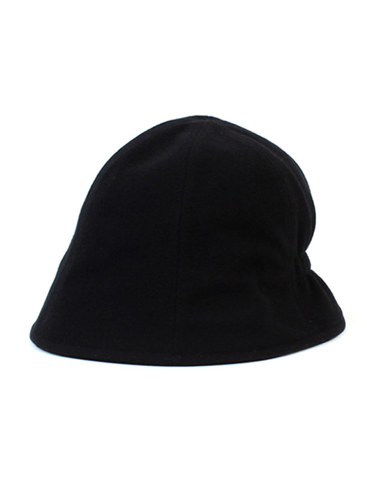 Simple Wool Black Bucket Hat 울버킷햇