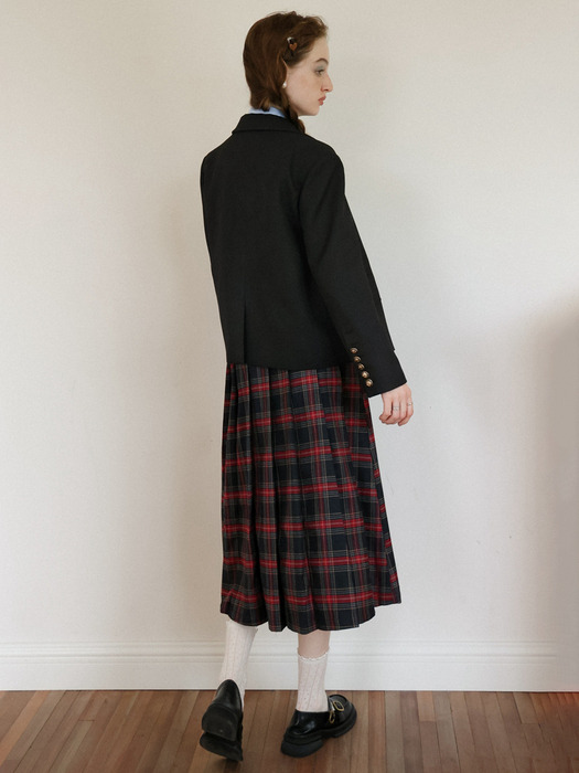 Cest_Scottish plaid skirt