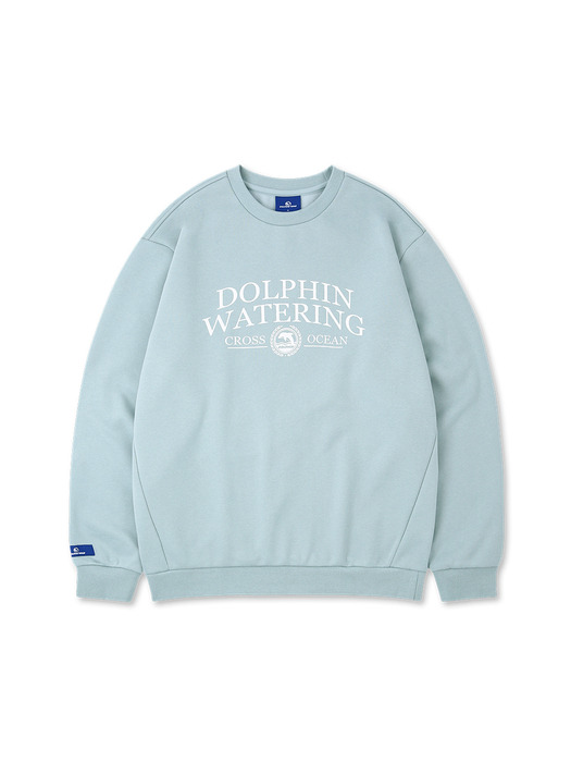 DOLPHIN WATERING ESSENTIAL BRUSHED SWEATSHIRTS MTM BLUE