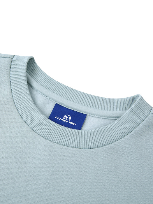 DOLPHIN WATERING ESSENTIAL BRUSHED SWEATSHIRTS MTM BLUE