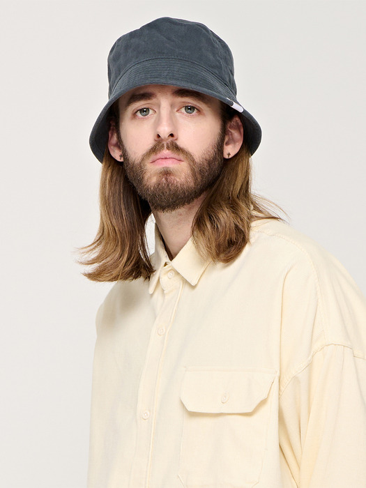 CB WASHED DEEP BUCKET HAT (CHARCHOL)