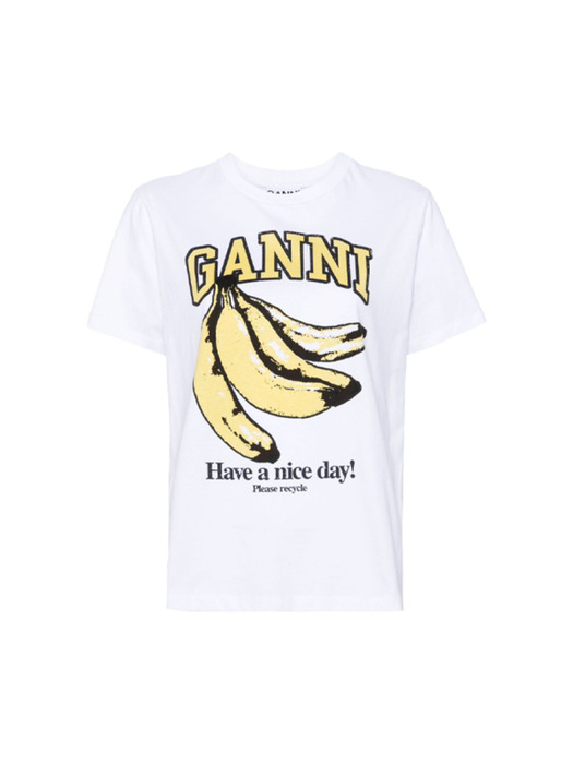 가니 바나나 그래픽 릴렉스핏 반팔 티셔츠 T3861 151