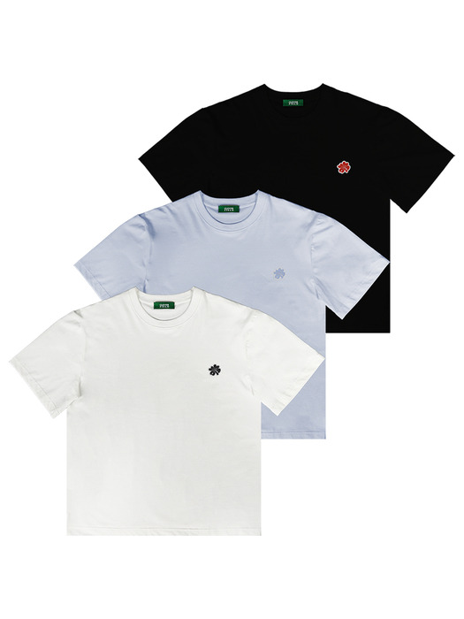 Basic Clover Wappen Daily T-Shirt_Black