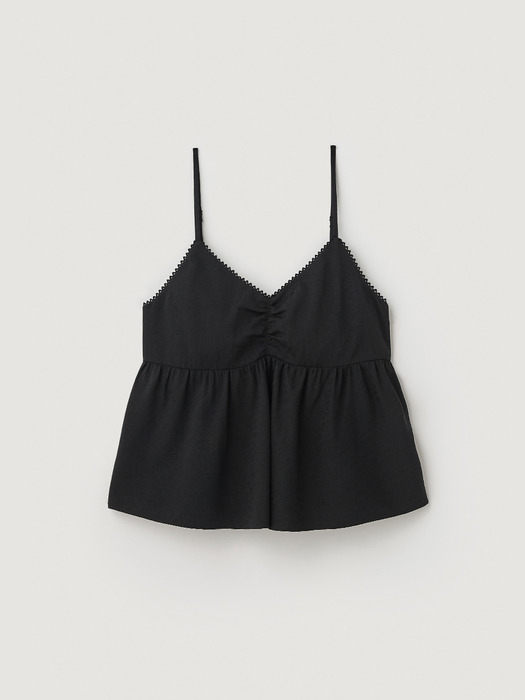 Jacquard hul bustier - Black