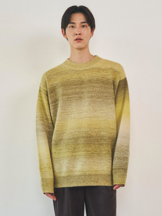 Always Gradation stripe Wool Knit 2color