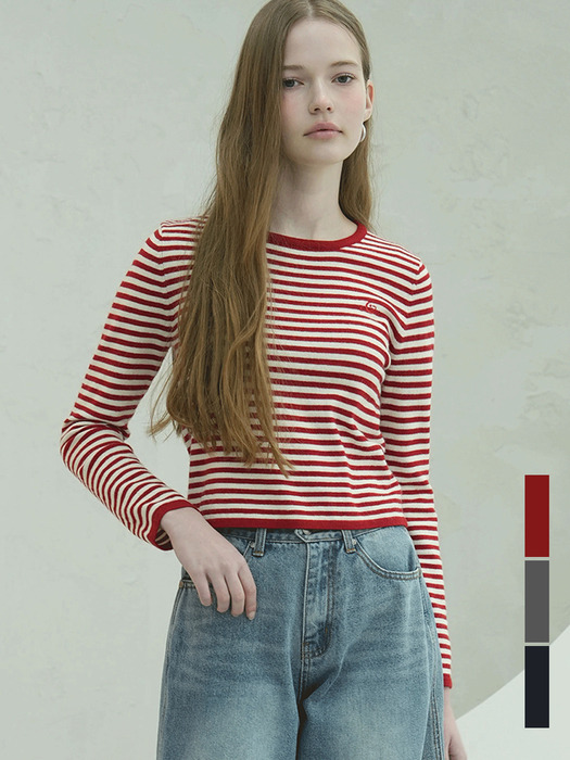 Stripe Round Knit - 3COL