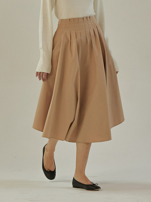 CURLY FLARE SKIRT (2colors)