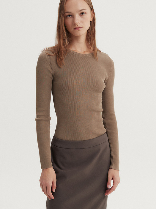 KATE RIB KNIT TOP (4 COLORS)