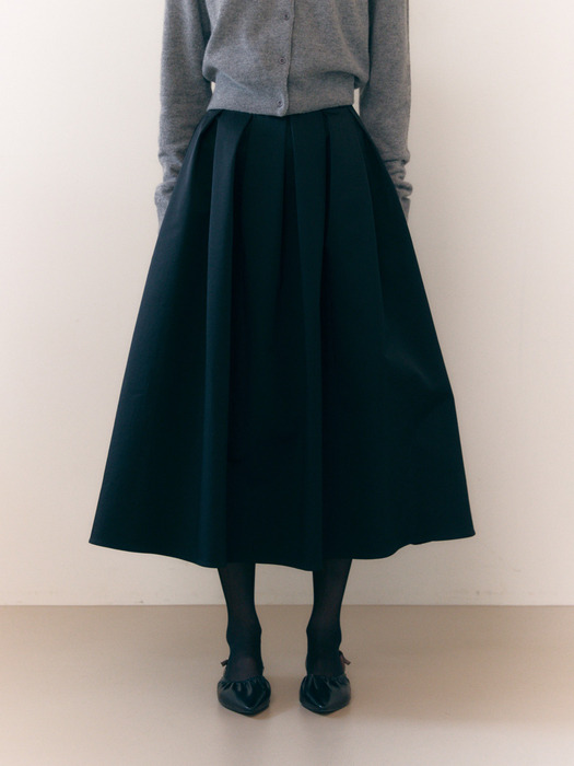 Flared Full Skirt_Black