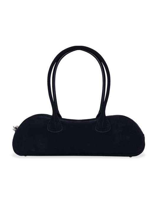 Suede bowling bag Navy