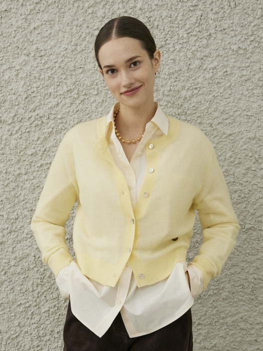 TUILERIES KNIT CARDIGAN_YELLOW