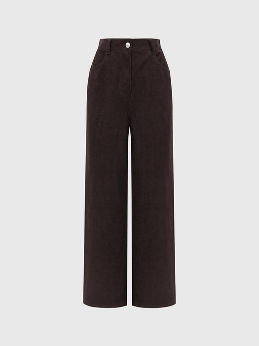 모아 코듀로이 스트레이트 팬츠_브라운 / MOA CORDUROY STRAIGHT PANTS_BROWN