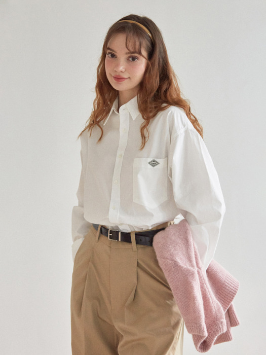 conel oversized cotton shirts (ivory)