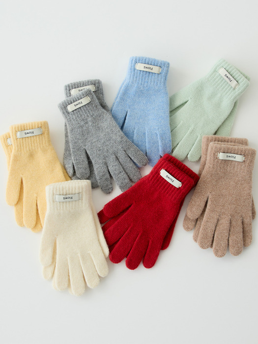 (선물포장) Daily Wool Knit Gloves