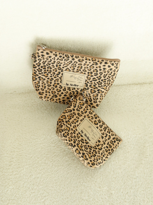 [by Atelier] LENNY POUCH _LEOPARD_2 Size