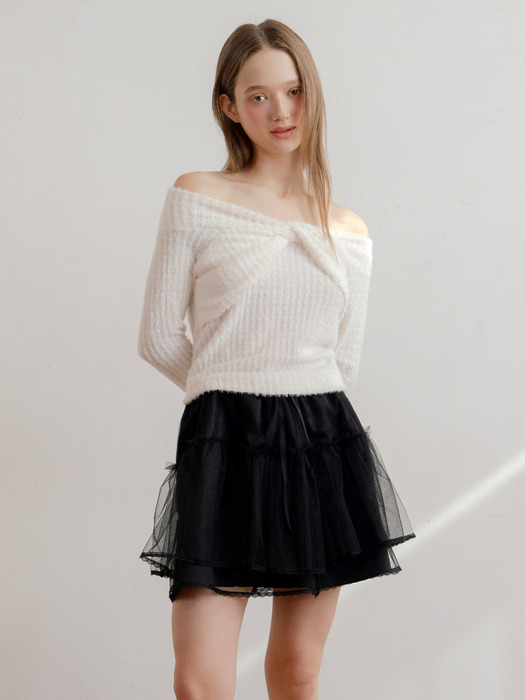 2Way Ribbon Top_Ivory