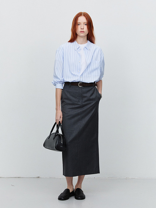 UNISEX OVERSIZED BD STRIPED SHIRT SOFT BLUE STRIPE_UDSH5A145B1