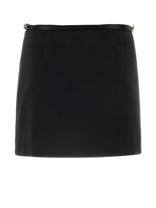GIVENCHY SS24 Black duchesse mini skirt (BW40U114N6 001)