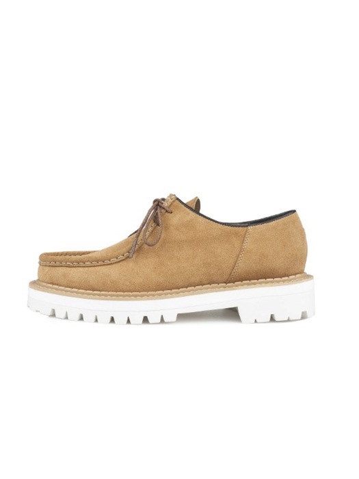 WHITE OVER SOLE TYROLEAN SHOES - Camel