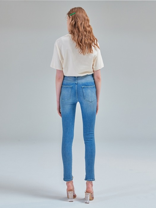 305 High rise skinny denim [Pacific blue]