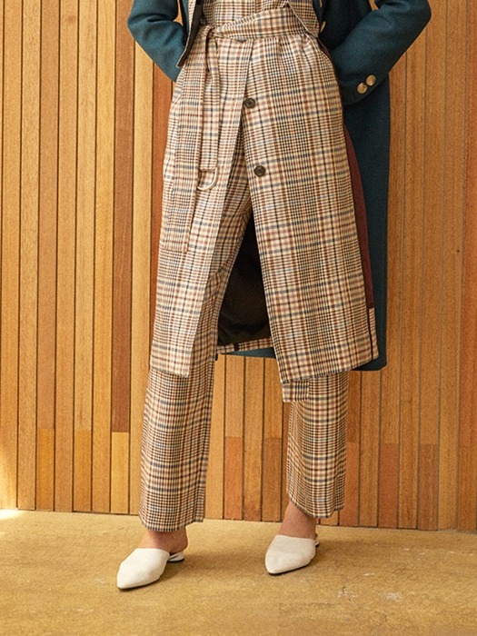 belted high waist pants Check